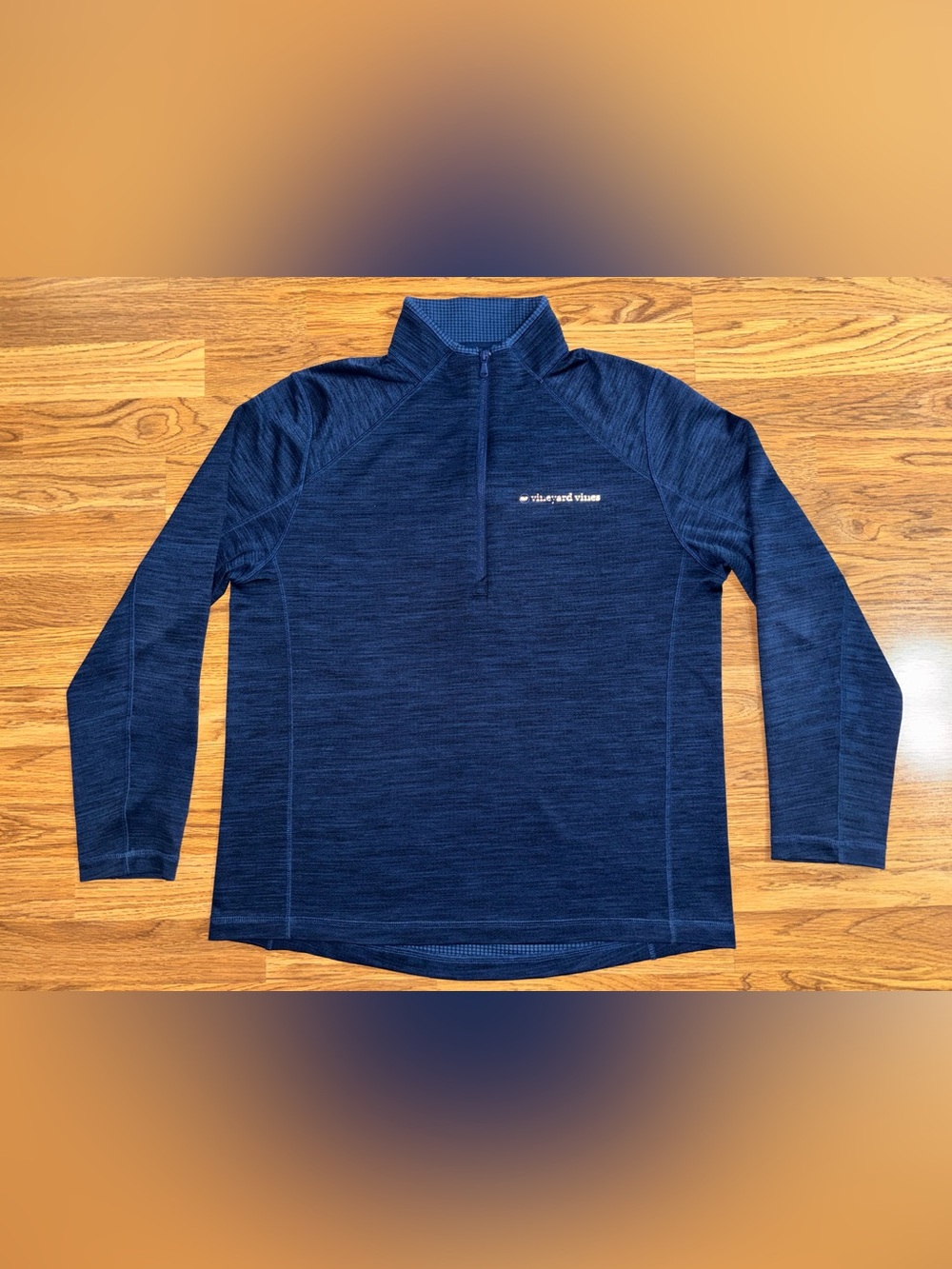 Vineyard Vines Performance Quarter Zip Long Sleeve Shirt Men’s Size Medium Blue